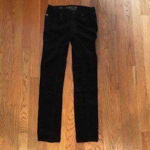 Black velveteen jeans
